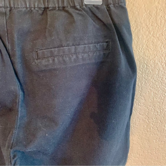 Isaac Mizrahi Live! Pants Sz 8 Black Cotton Rayon Spandex Ankle Length Side Slit - Picture 5 of 12